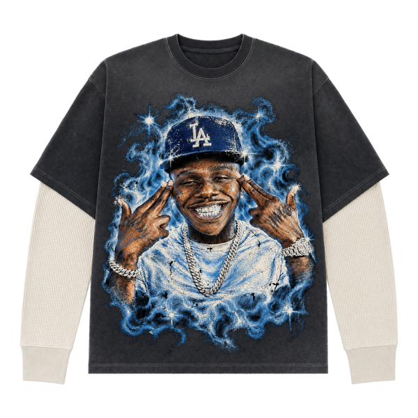 DaBaby LA Cap Layered Long Sleeve