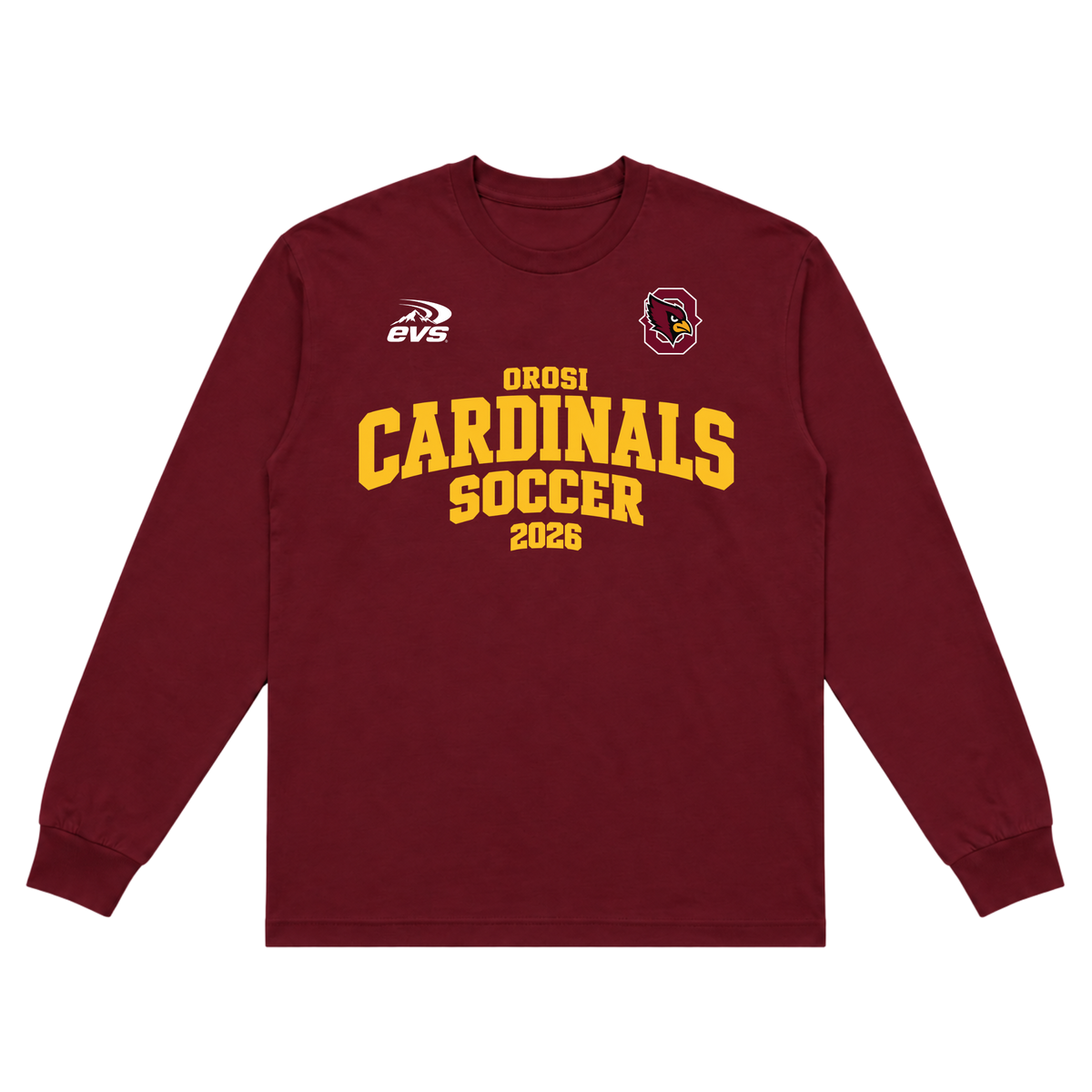 Orosi Cardinals Soccer 2026 Long Sleeve