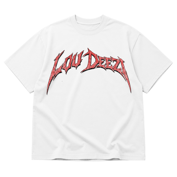 Lou Deezi Bold Wordmark Tee (White)