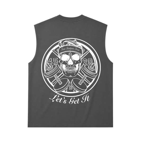 Let's Get It Garment Dyed Sleeveless Tee