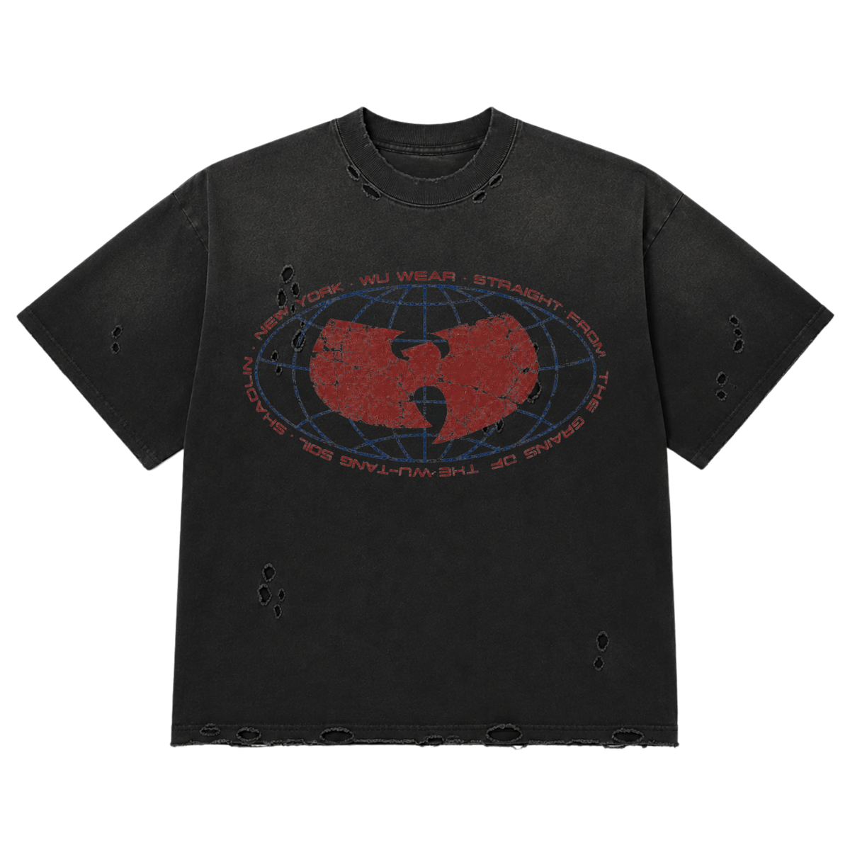 Distressed Globe Tee