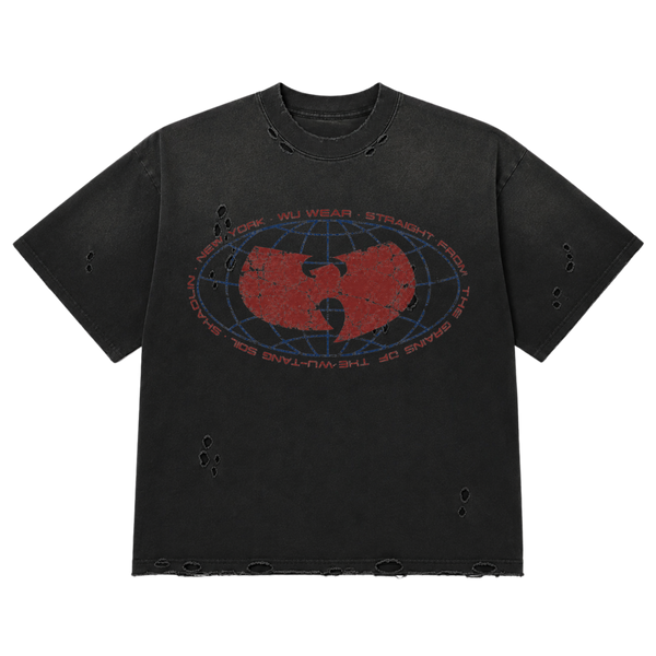 Distressed Globe Tee