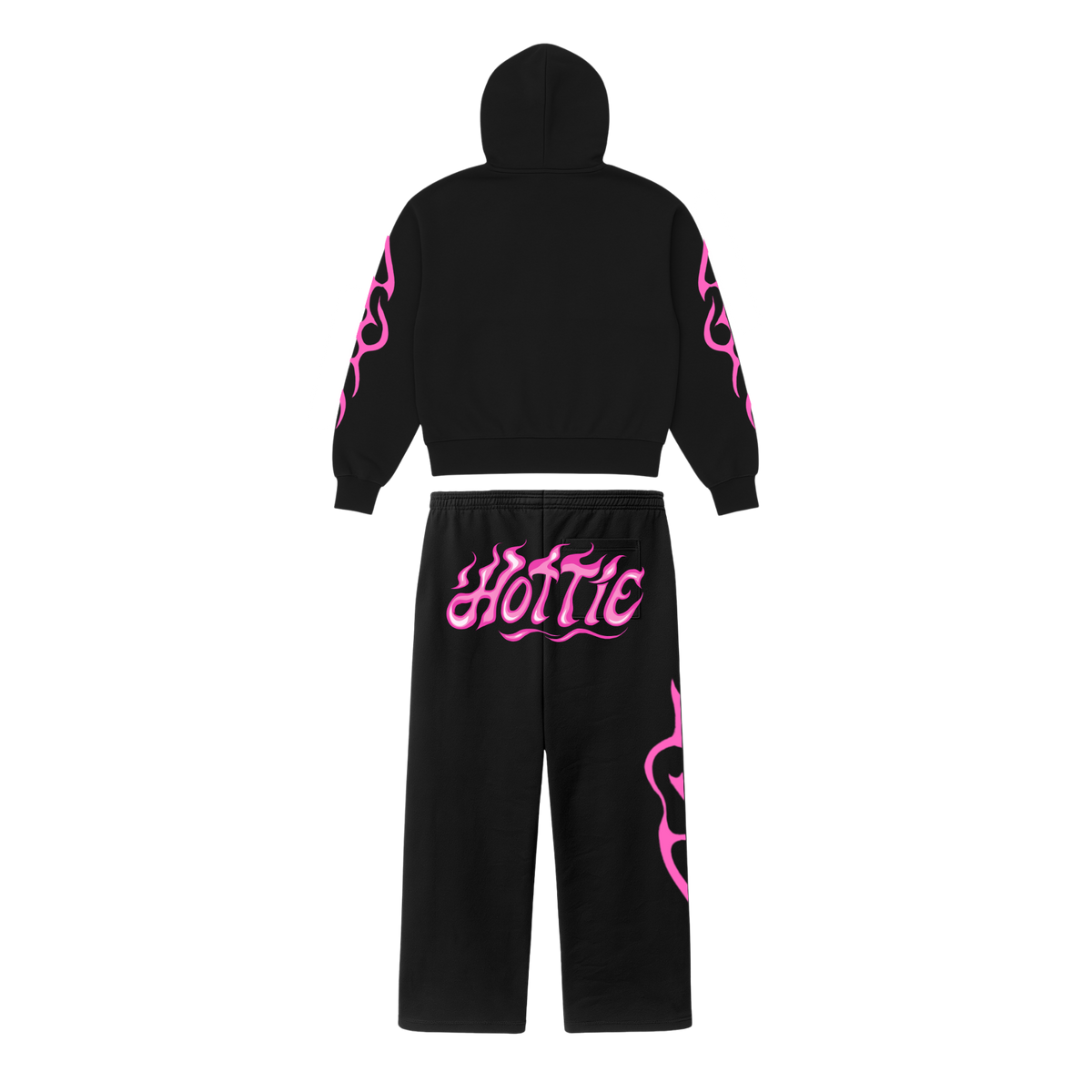 Hottie Cropped Zip Hoodie Set