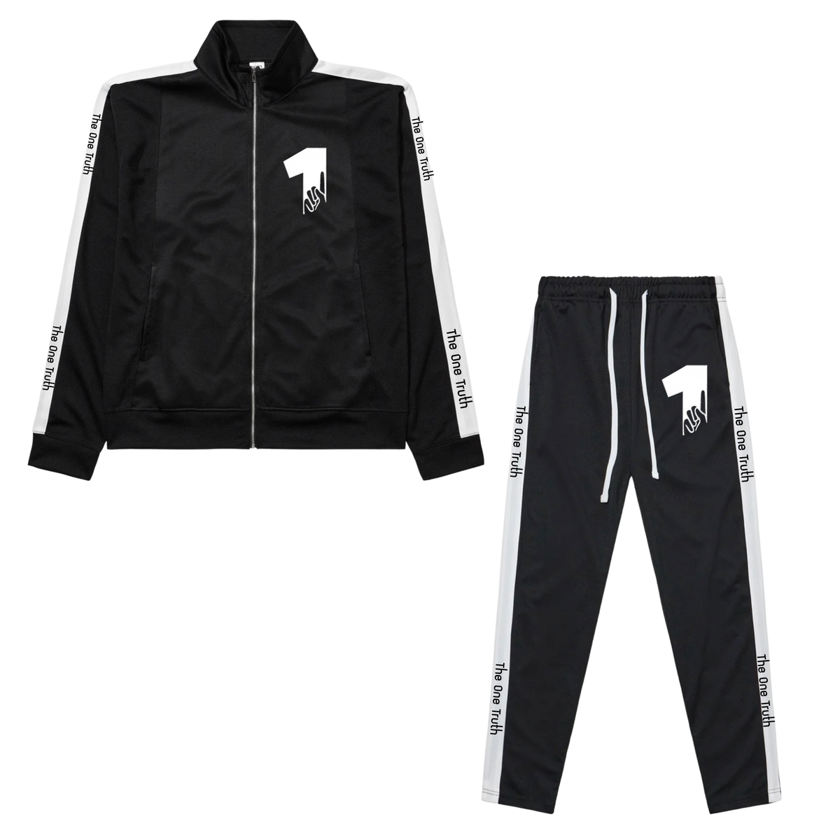 The One Truth - Tracksuit Set Black & White