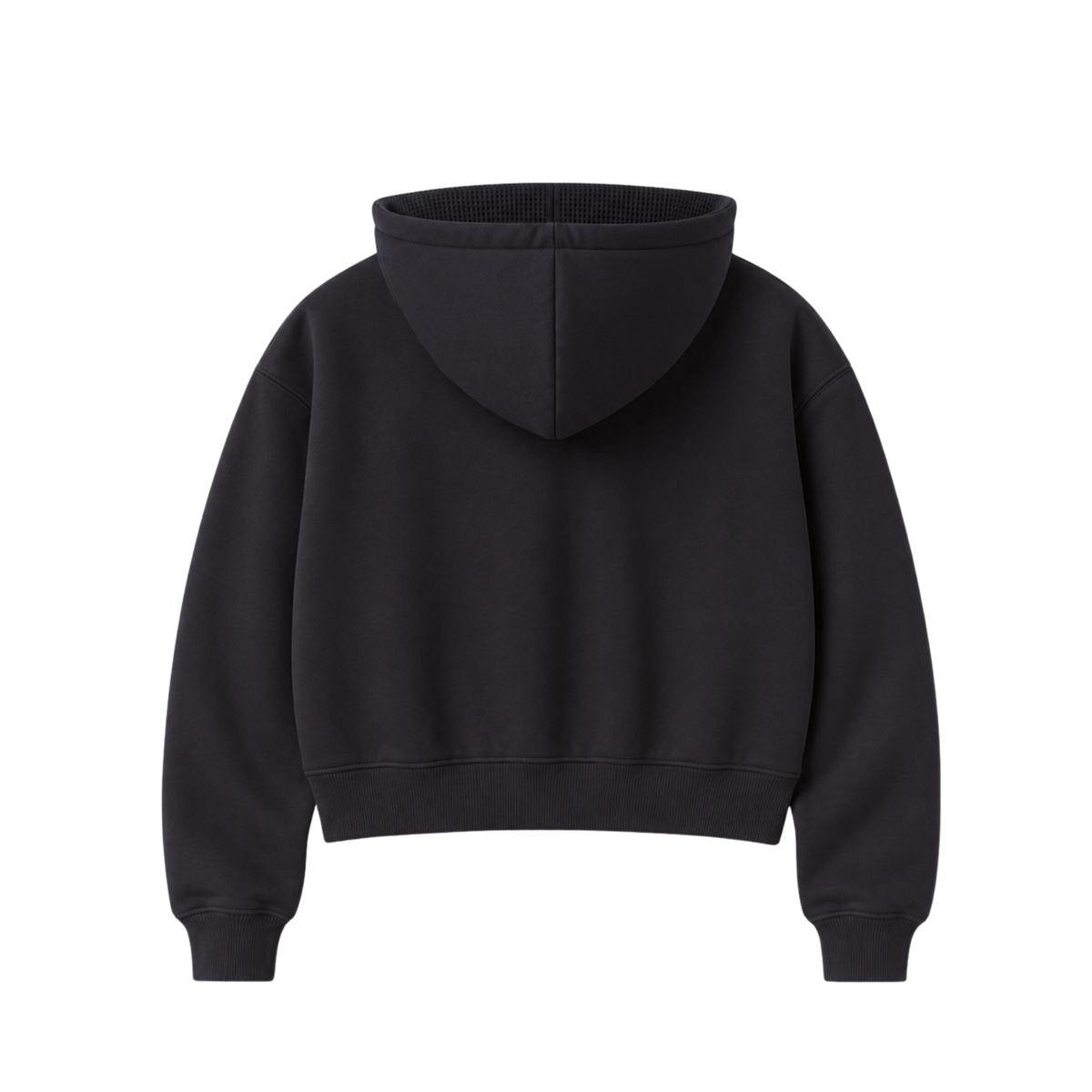 Official Patch Cropped Zip Hoodie