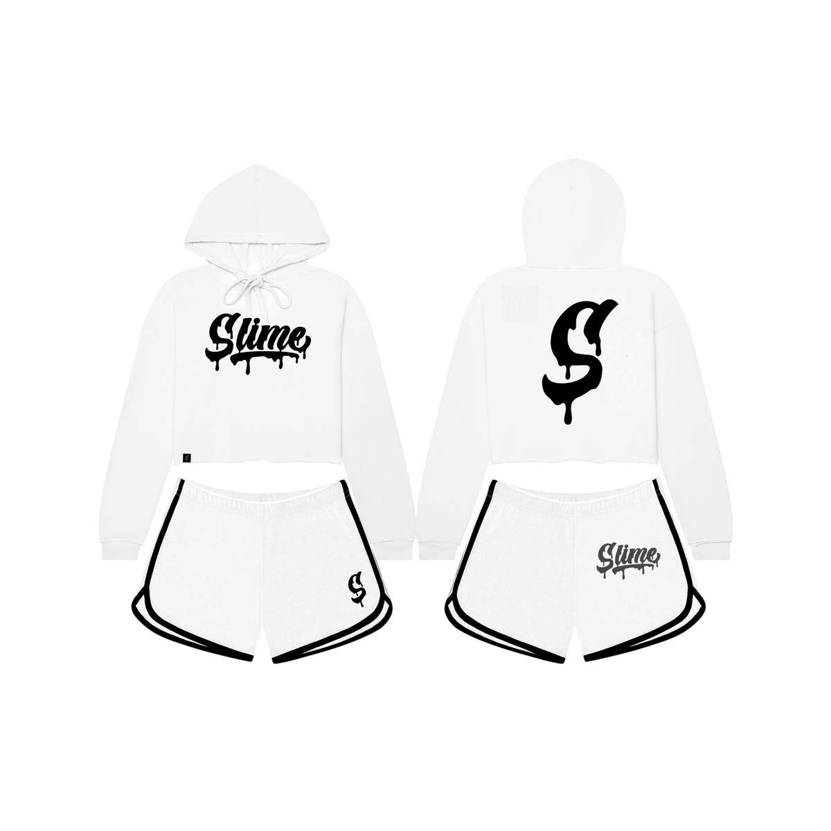 Crop Hoodie Set