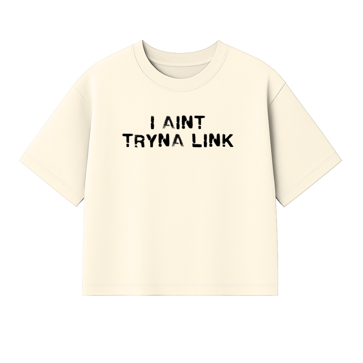 Aint Tryna Link Boxy Heavy Tee