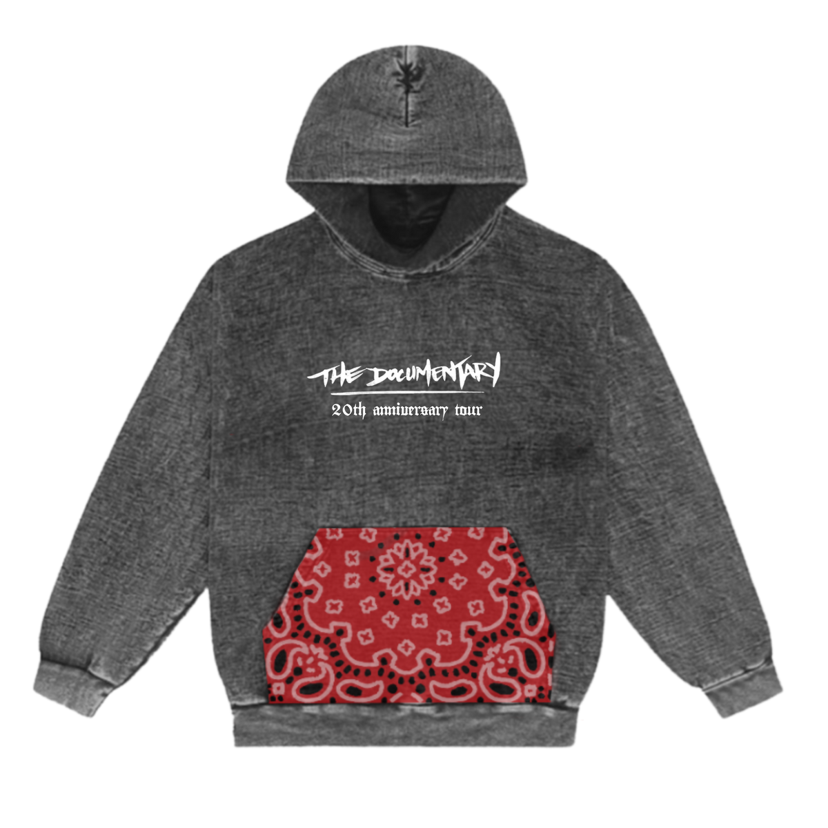 The Documentary Mineral Wash Paisley Hoodie