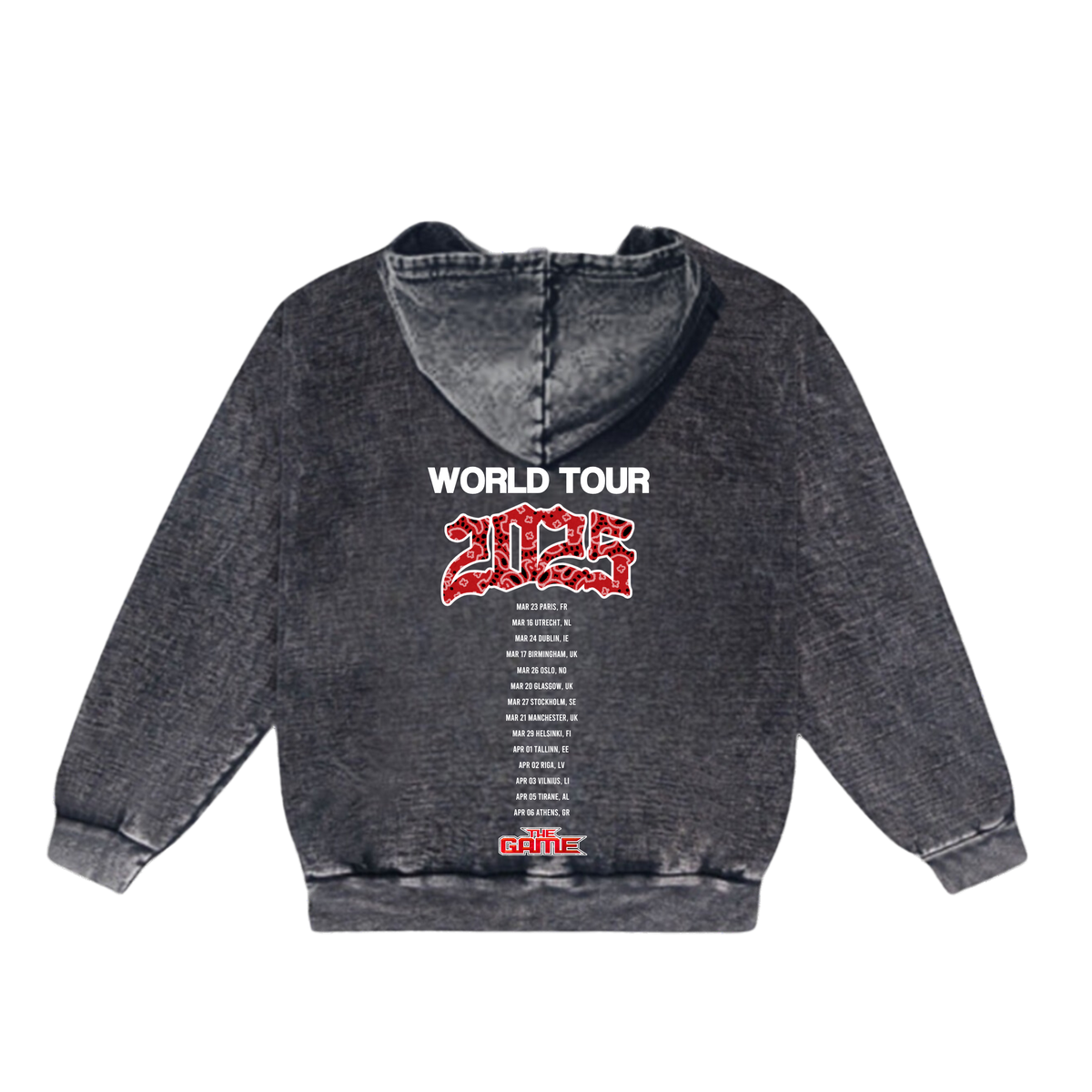 The Documentary Mineral Wash Paisley Hoodie