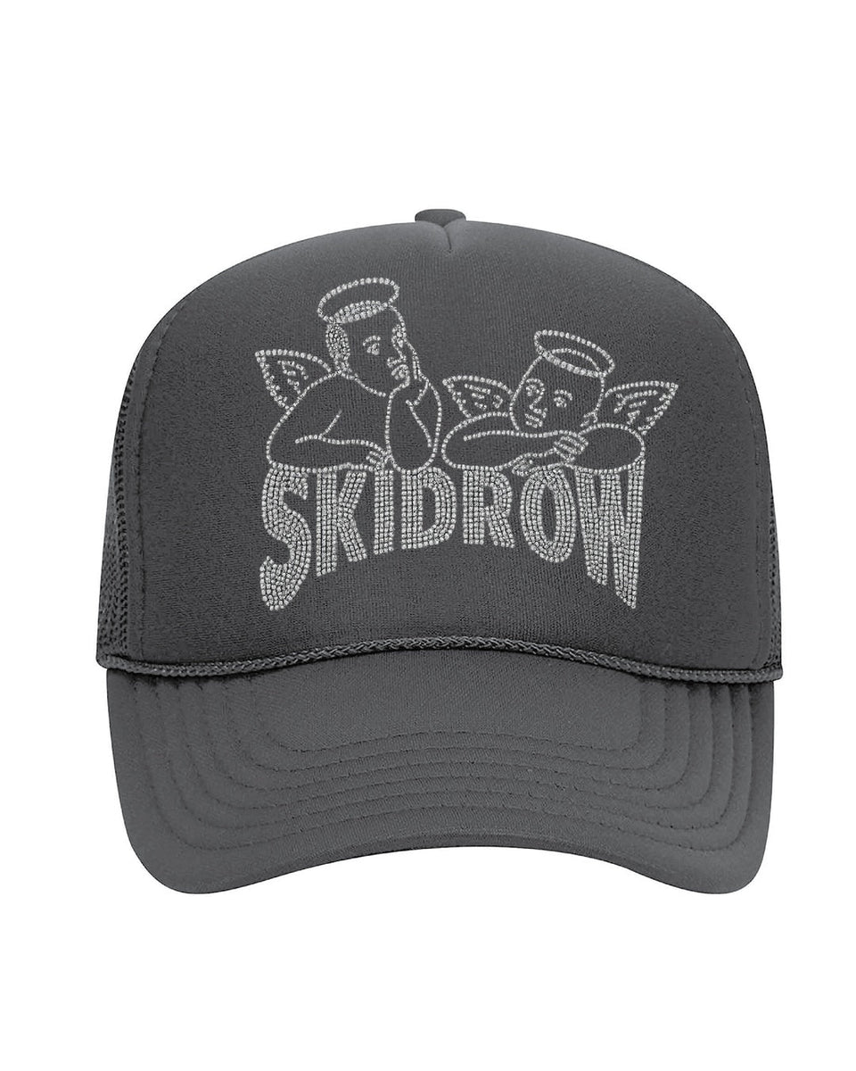 Black Baby Angel Crystal Trucker 05