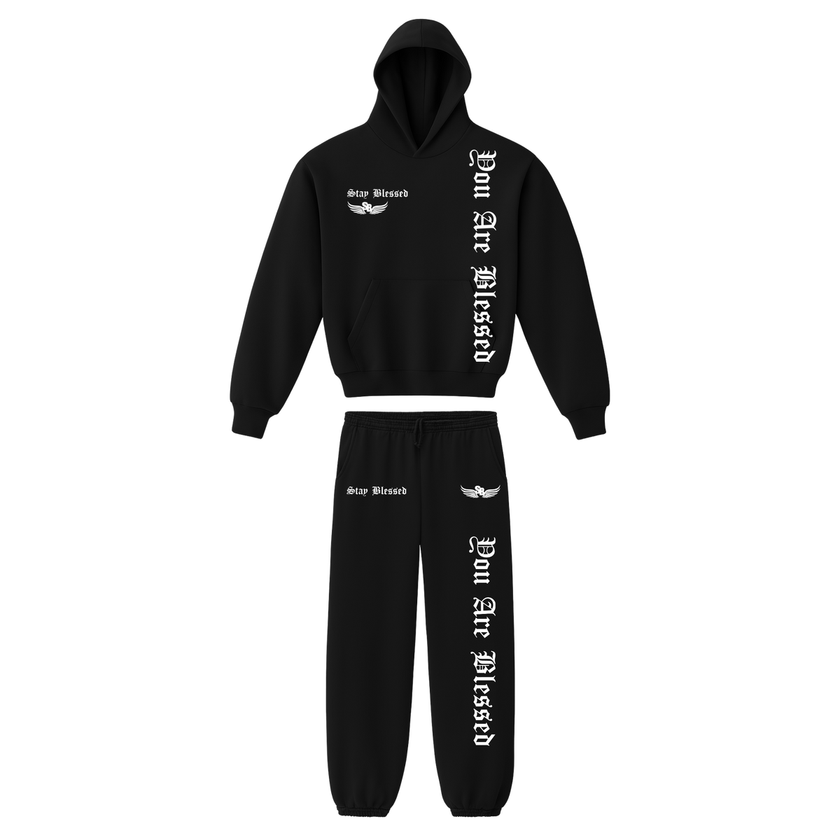 Stay Blessed - You Are Blessed Garment Dyed Hoodie Set