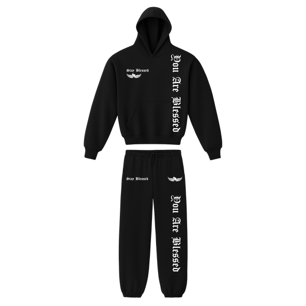 Stay Blessed - You Are Blessed Garment Dyed Hoodie Set