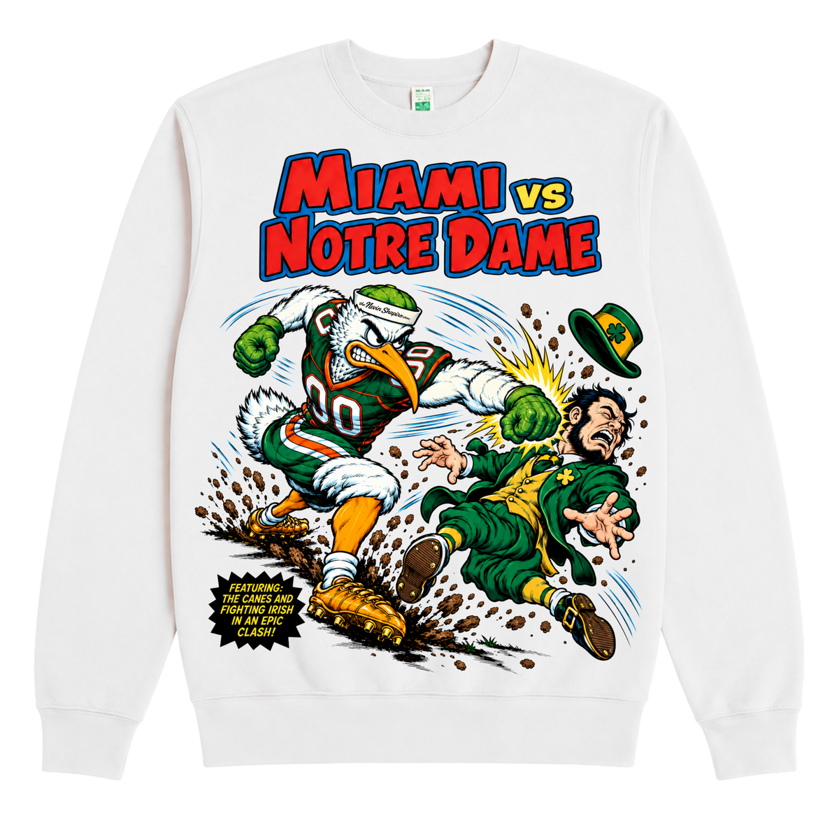 Miami vs Notre Dame Crewneck