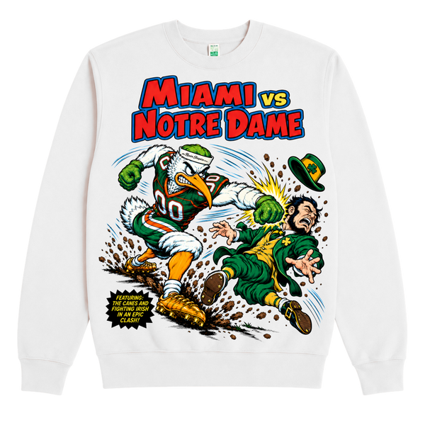 Miami vs Notre Dame Crewneck