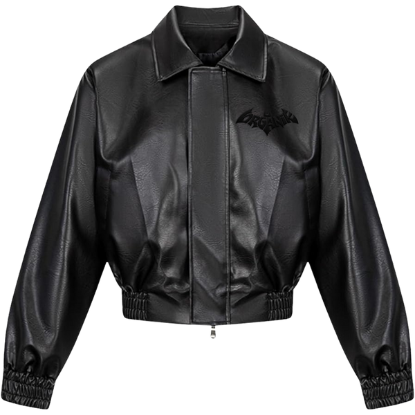 Womens Cropped Leather Jacket