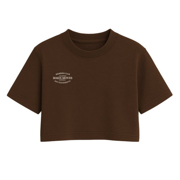 Members Club One Size Crop Tee
