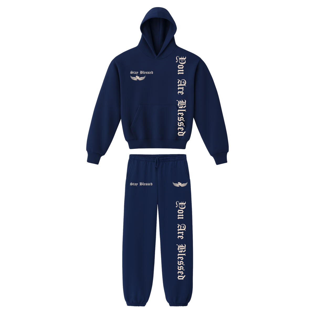 Stay Blessed - You Are Blessed Garment Dyed Hoodie Set