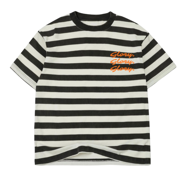 Striped "Glory. Glory. Glory." Tee