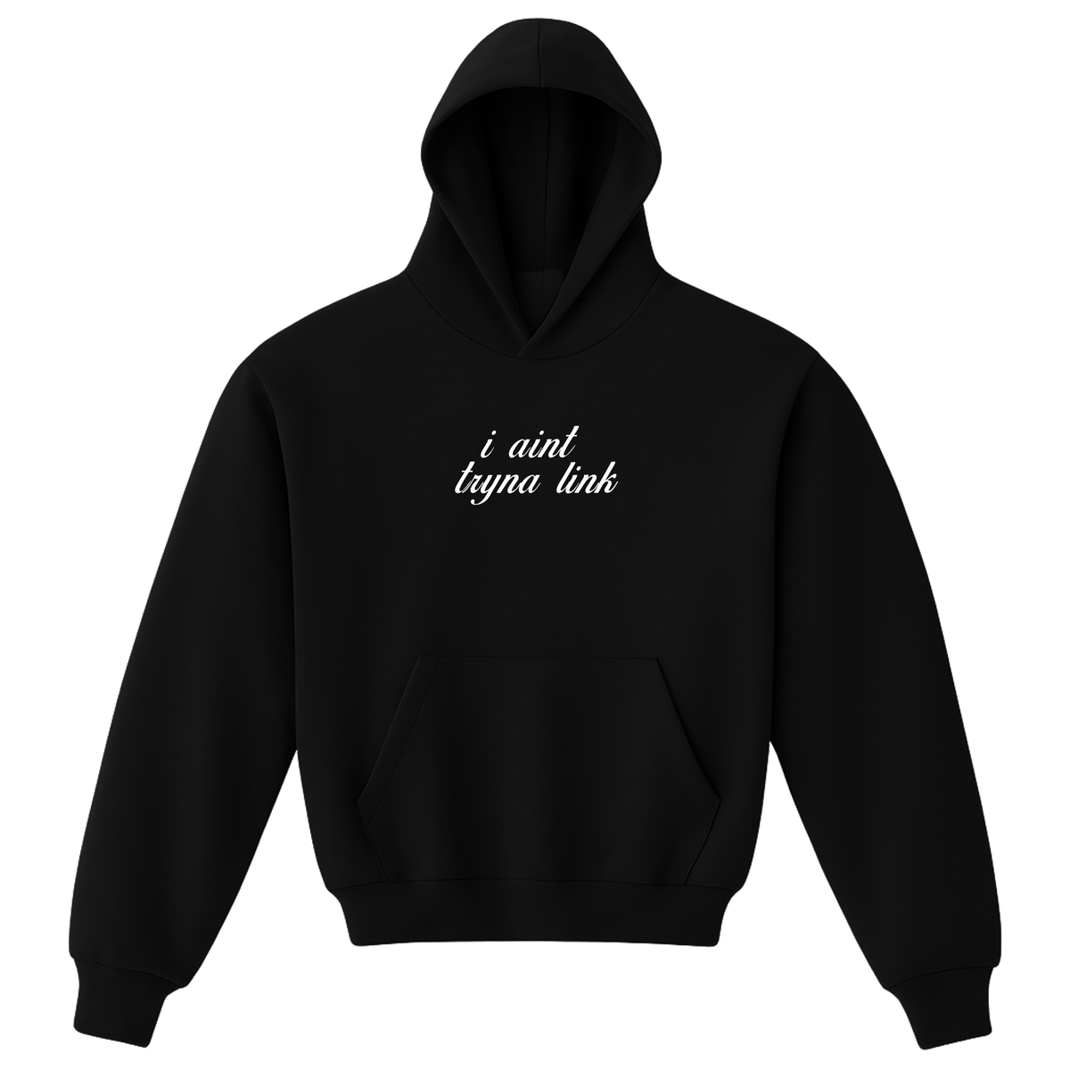 Aint Tryna Link Script Hoodie