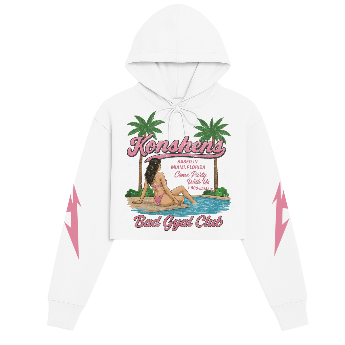 Konshens - Bad Gyal - Crop Hoodie