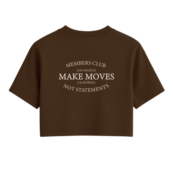 Members Club One Size Crop Tee