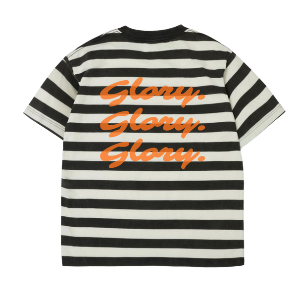 Striped "Glory. Glory. Glory." Tee
