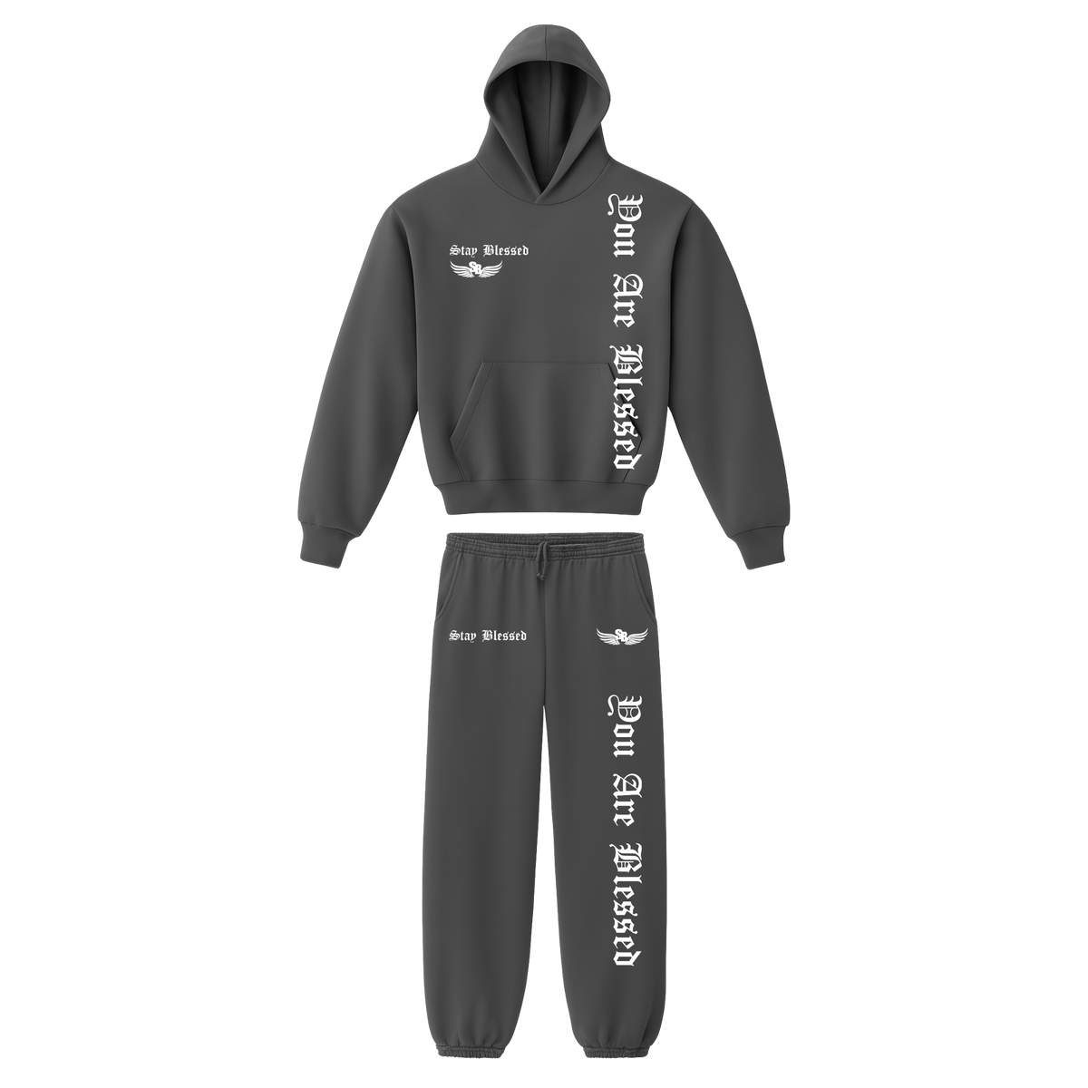 Stay Blessed - You Are Blessed Garment Dyed Hoodie Set