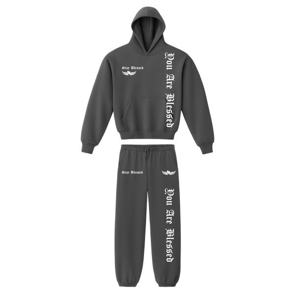 Stay Blessed - You Are Blessed Garment Dyed Hoodie Set