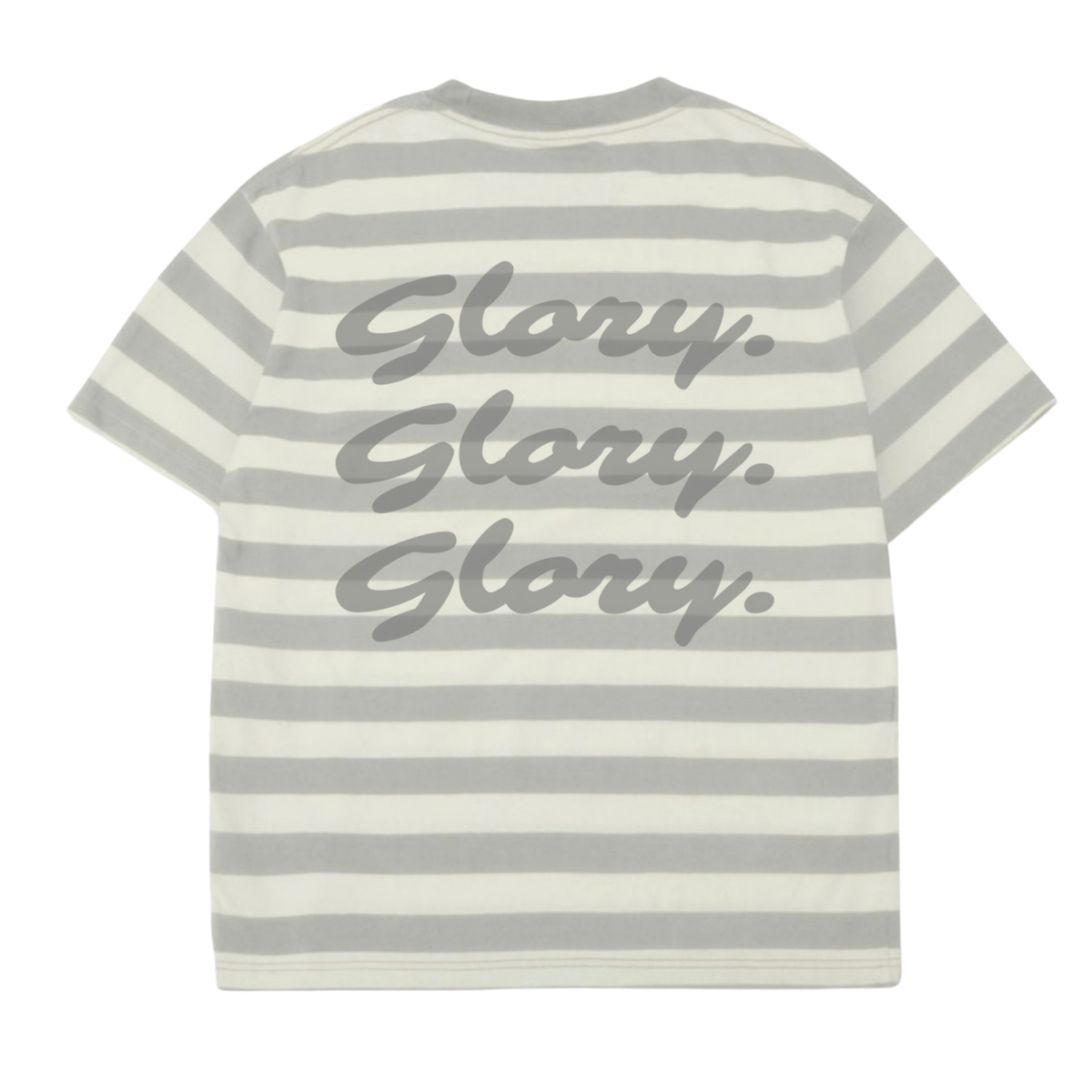 Striped "Glory. Glory. Glory." Tee