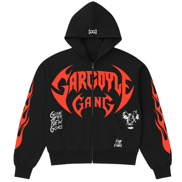 Gargoyle GANG Boxy Zip Up Hoodie