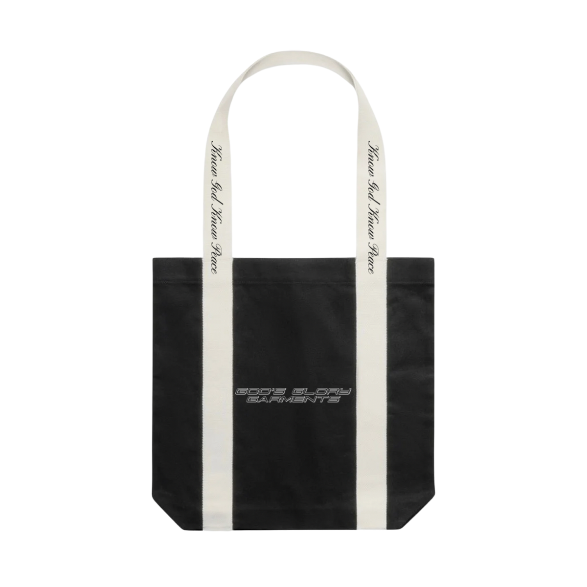 Know God Know Peace Canvas Tote