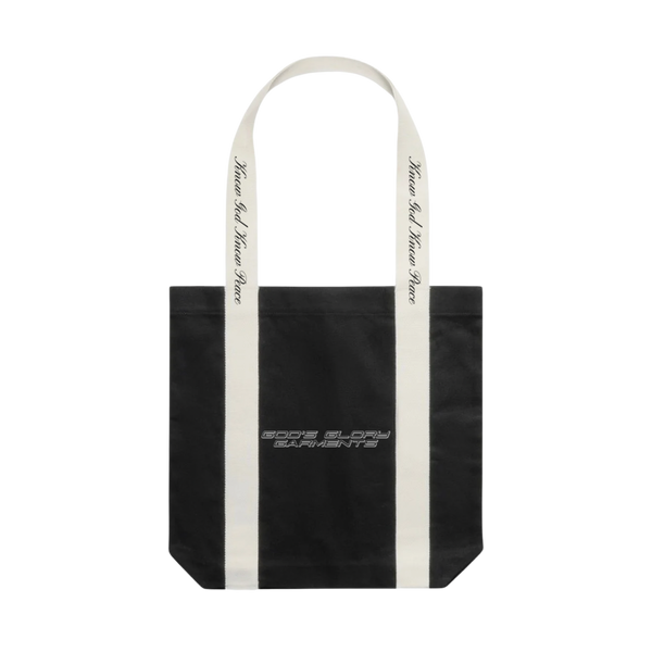 Know God Know Peace Canvas Tote