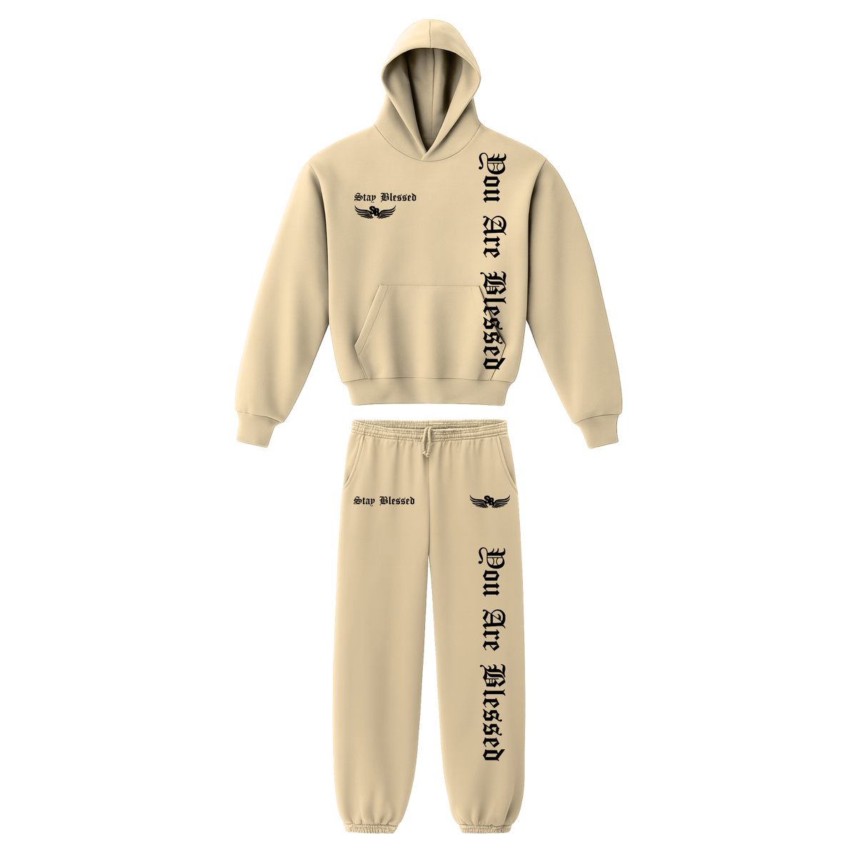 Stay Blessed - You Are Blessed Garment Dyed Hoodie Set