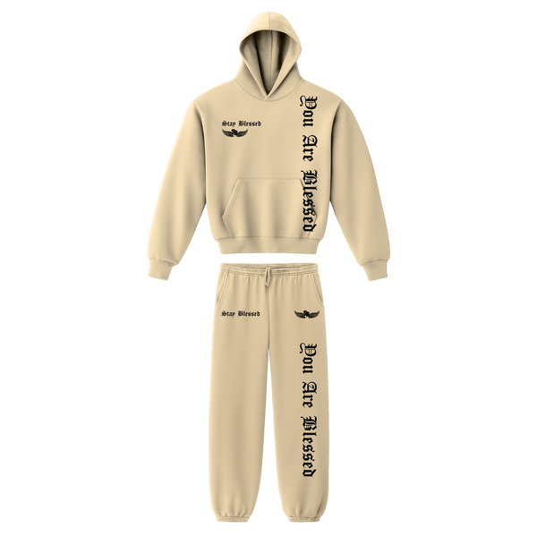 Stay Blessed - You Are Blessed Garment Dyed Hoodie Set