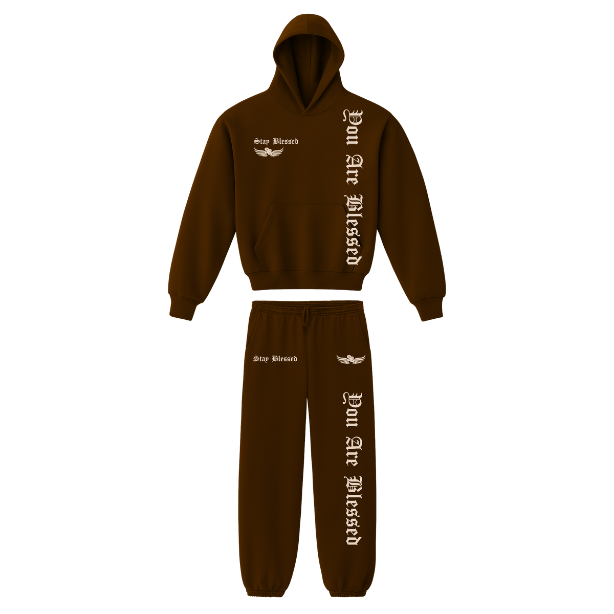 Stay Blessed - You Are Blessed Garment Dyed Hoodie Set