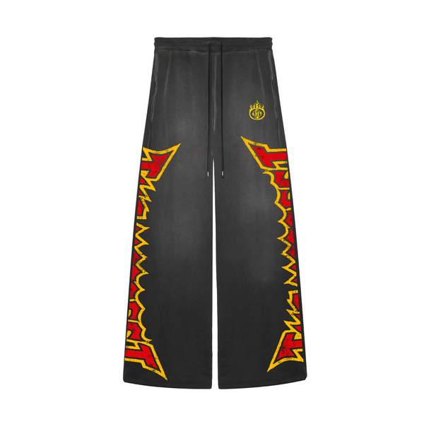 La Flame Potassium Dyed Flared Sweats