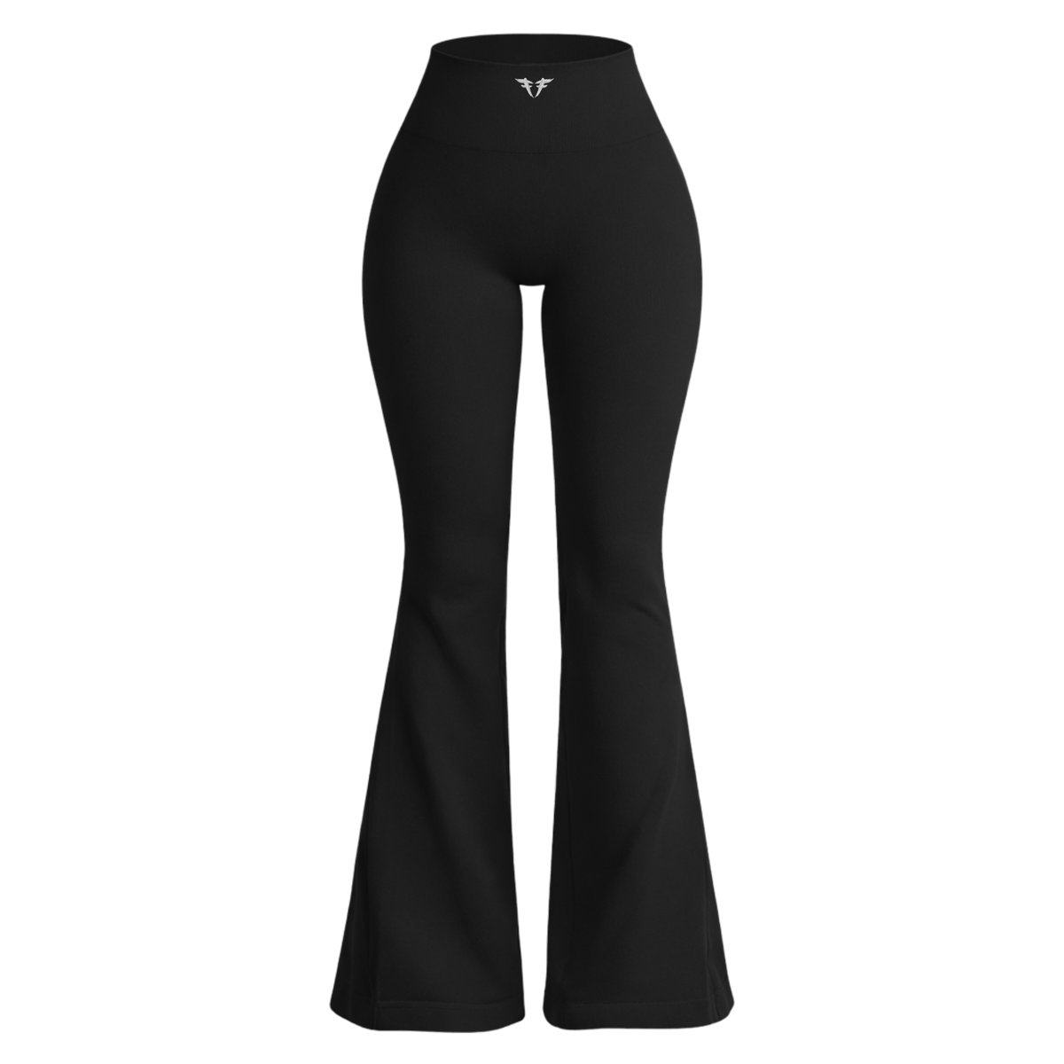 Fine By Mi Ribbed High-Waisted Flared Pants