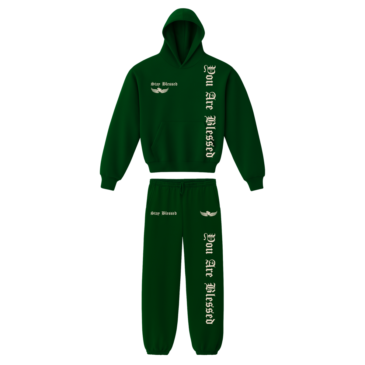 Stay Blessed - You Are Blessed Garment Dyed Hoodie Set