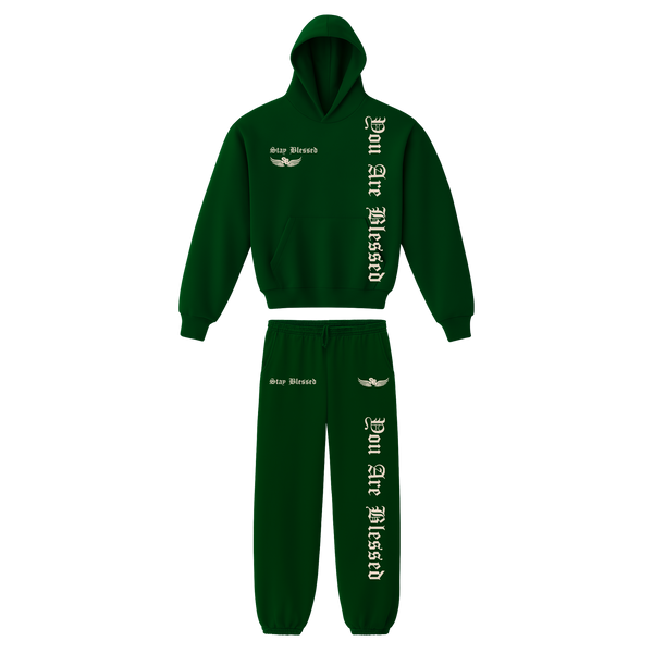 Stay Blessed - You Are Blessed Garment Dyed Hoodie Set