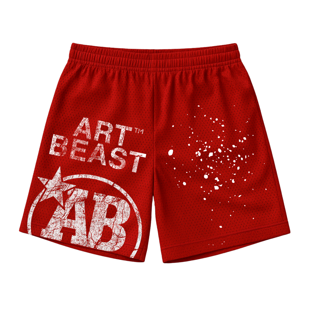 ARTBEAST - Weathered Mesh Shorts