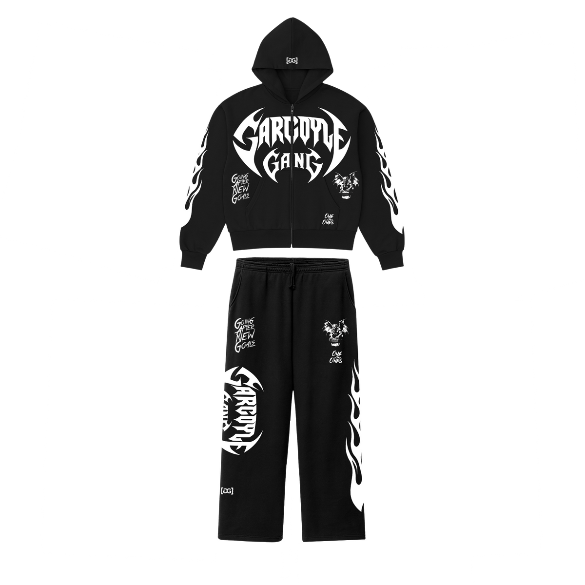 Gargoyle GANG Boxy Zip Up Hoodie Set