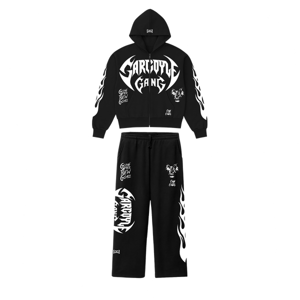 Gargoyle GANG Boxy Zip Up Hoodie Set
