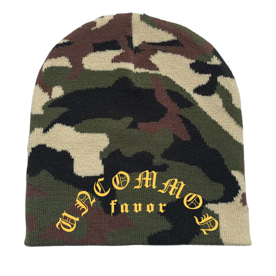 4:16 Uncommon Favor Army Camo Beanie