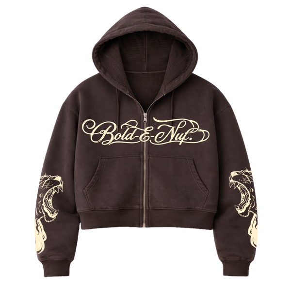 Valor Cropped Thermal Zip Hoodie