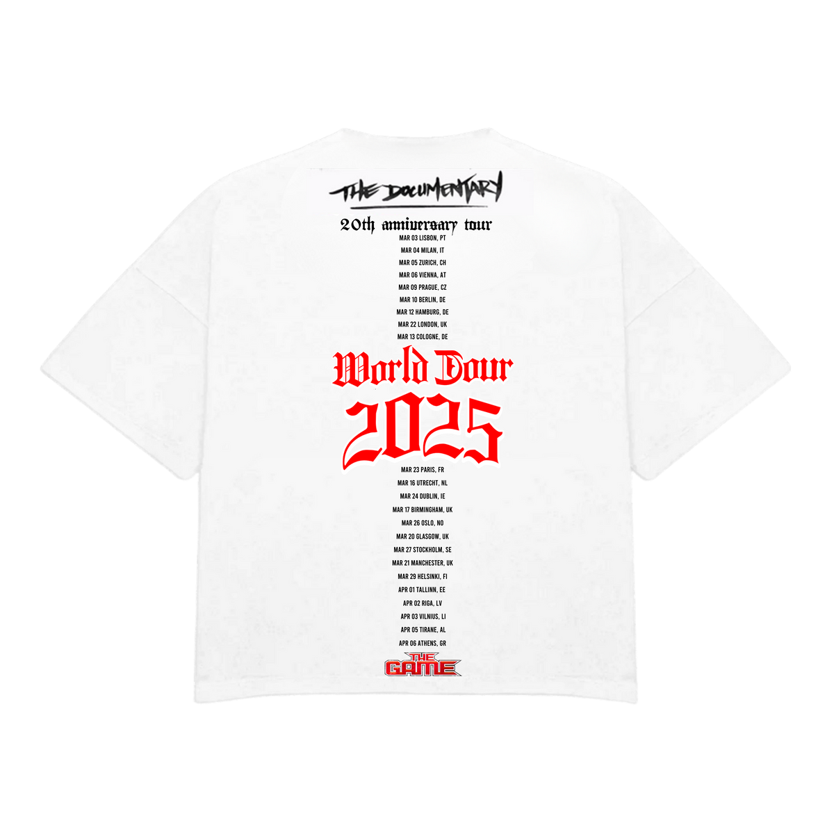 The Documentary World Tour Retro Heavy Tee
