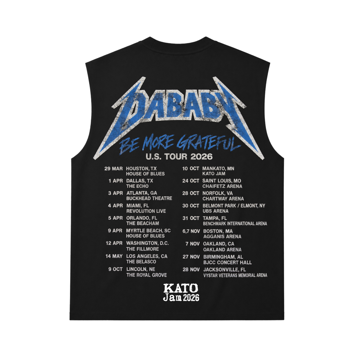 DaBaby Mankato 10.10.26 Sleeveless