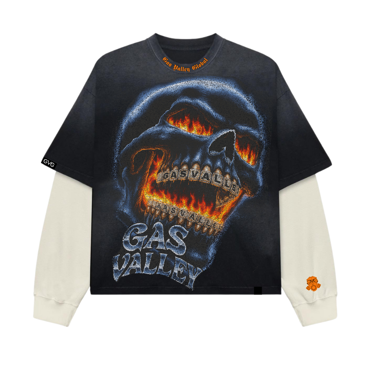 SkullFlame Potassium Dyed Thermal Long Sleeve