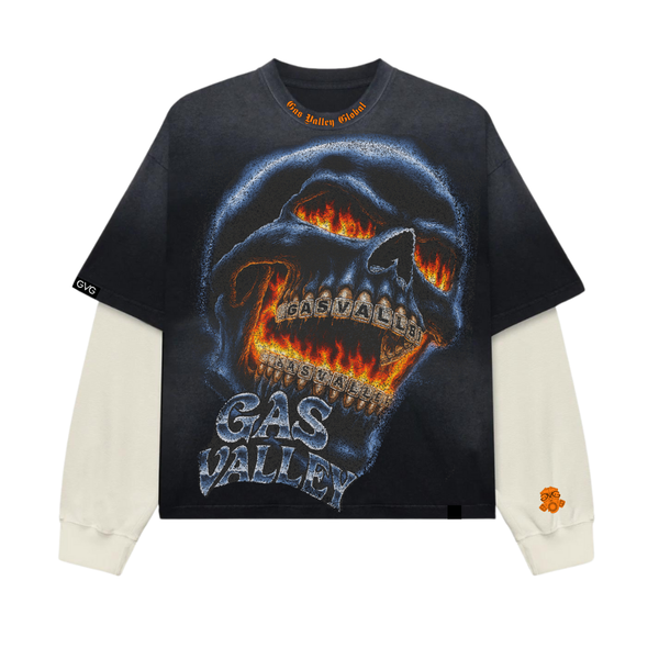 SkullFlame Potassium Dyed Thermal Long Sleeve