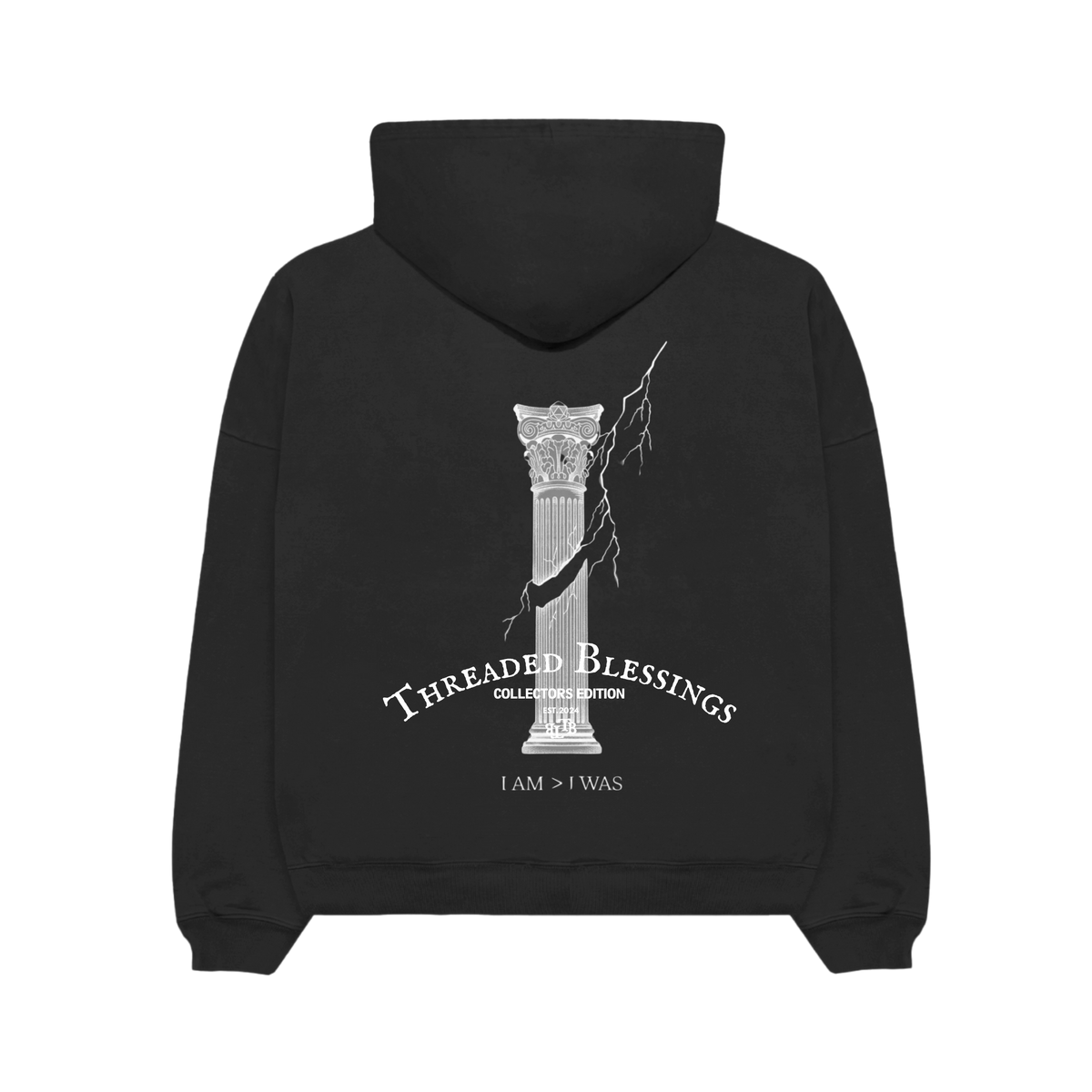 Threaded Blessings I AM > I WAS Heavy Hoodie