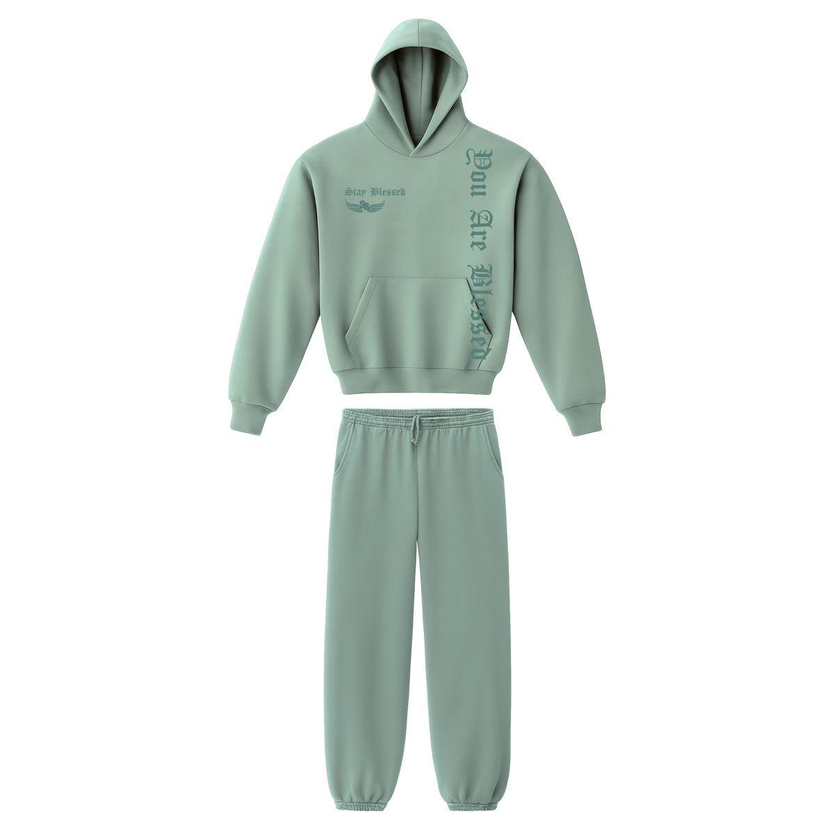 Stay Blessed - You Are Blessed Garment Dyed Hoodie Set